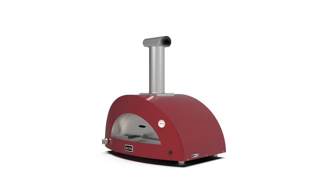 Alfa Forni Moderno Pizze Gas Pizza Oven Antique Red The Bbq Shop